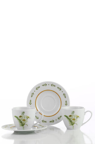 Kütahya Porselen Bellis 4 Parça 2 Kişilik Çay Takımı - Kütahya Porselen