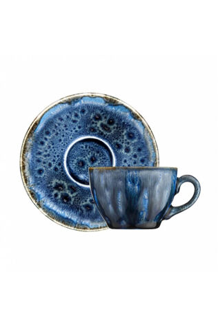 Kütahya Porselen Lima 2 Parça Çay Takımı Rf. Ocean - Kütahya Porselen