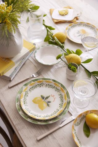 Kütahya Porselen Limoncello 24 Parça 6 Kişilik Yemek Takımı - Kütahya Porselen