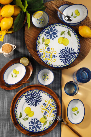 Kütahya Porselen Limonatta 8 Parça 2 Kişilik Kahvaltı Takımı - Kütahya Porselen