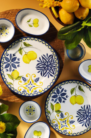 Kütahya Porselen Limonatta 8 Parça 2 Kişilik Kahvaltı Takımı - Kütahya Porselen