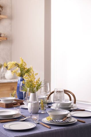 Kütahya Porselen Lina 24 Parça 6 Kişilik Yemek Takımı - Kütahya Porselen