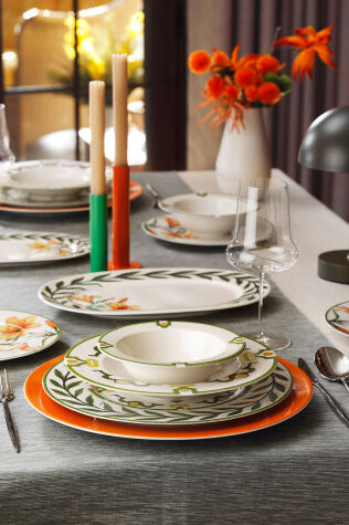 Kütahya Porselen Liva 26 Parça 6 Kişilik Yemek Takımı - Kütahya Porselen