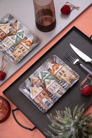 Kütahya Porselen Magicland 18x13 2 Parça Düz Tabak - Kütahya Porselen