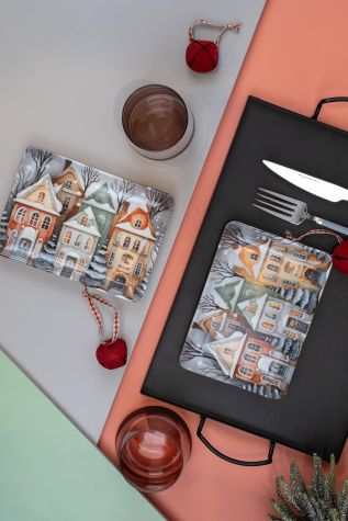 Kütahya Porselen Magicland 18x13 2 Parça Düz Tabak - Kütahya Porselen