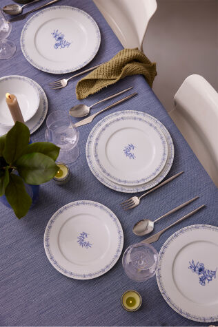 Kütahya Porselen Mavi Düş 24 Parça 6 Kişilik Yemek Takımı - Kütahya Porselen