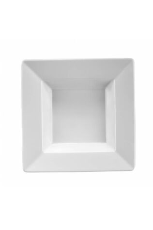 Kütahya Porselen Maya 22X22 cm. Çukur Tabak Dekorsuz - Kütahya Porselen