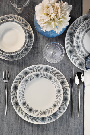 Kütahya Porselen Meadow 24 Parça 6 Kişilik Yemek Takımı - Kütahya Porselen