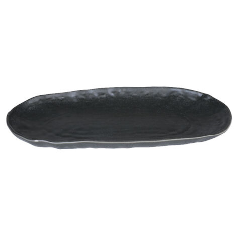 Kütahya Porselen Mezolit 28 Cm Kayık Tabak Siyah P243 - Kütahya Porselen