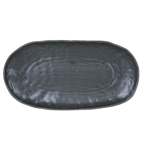 Kütahya Porselen Mezolit 28 Cm Kayık Tabak Siyah P243 - Kütahya Porselen