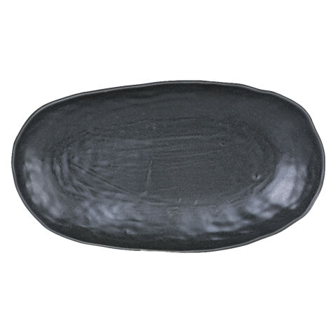 Kütahya Porselen Mezolit 34 Cm Kayık Tabak Siyah P243 - Kütahya Porselen