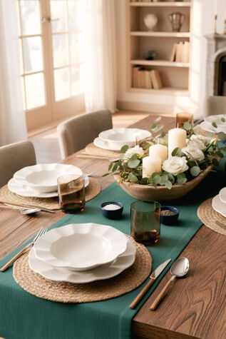 Kütahya Porselen Milena 24 Parça 6 Kişilik Yemek Takımı - Kütahya Porselen