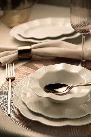 Kütahya Porselen Milena 26 Parça 6 Kişilik Yemek Takımı - Kütahya Porselen