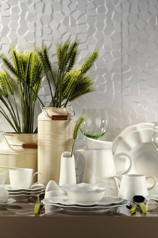 Kütahya Porselen Milena 83 Parça 12 Kişilik Yemek Takımı - Kütahya Porselen