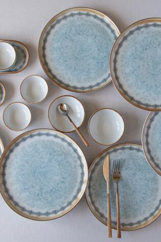 Kütahya Porselen 14 Parça 6 Kişilik Kahvaltı Takımı Seashore - Kütahya Porselen