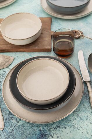 Kütahya Porselen Moderna 16 Parça 4 Kişilik Yemek Takımı - Kütahya Porselen