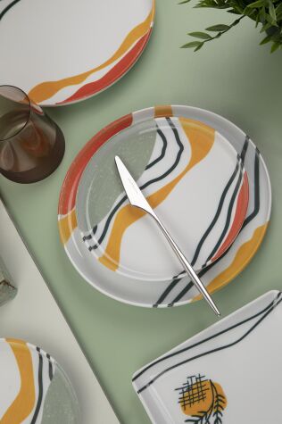 Kütahya Porselen Moderna 18 Parça 6 Kişilik İkram Seti Estate - Kütahya Porselen