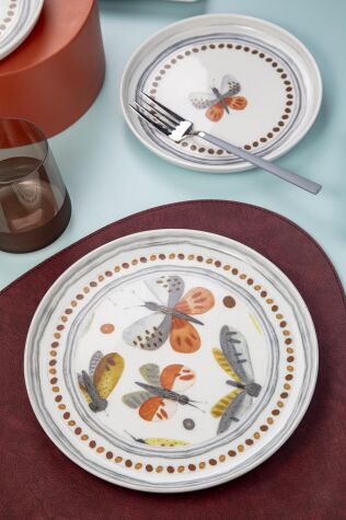 Kütahya Porselen Moderna 18 Parça 6 Kişilik İkram Seti Plasebo - Kütahya Porselen