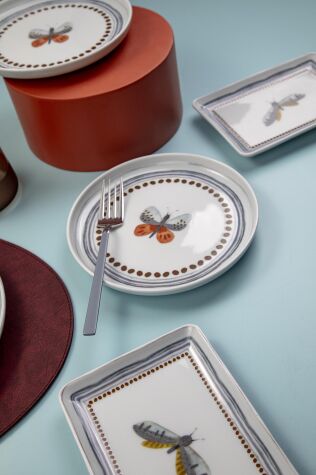 Kütahya Porselen Moderna 18 Parça 6 Kişilik İkram Seti Plasebo - Kütahya Porselen