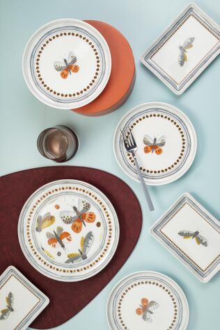 Kütahya Porselen Moderna 18 Parça 6 Kişilik İkram Seti Plasebo - Kütahya Porselen