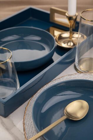 Kütahya Porselen Moderna 2 li 20 Cm Kase Petrol Yeşili - Kütahya Porselen