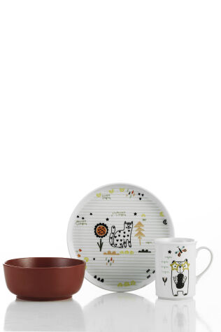 Kütahya Porselen Kitty 3 Parça Mama Takımı - Kütahya Porselen
