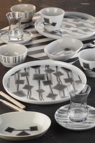 Kütahya Porselen Moderna 30 Parça 6 Kişilik Kahvaltı Takımı 12007 - Kütahya Porselen