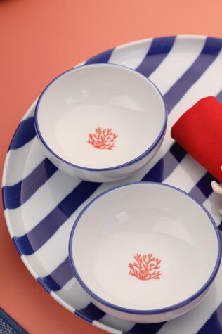 Kütahya Porselen Moderna 4 Parça 10 Cm Kase Coral Paradise - Kütahya Porselen