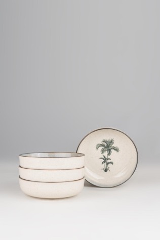 Kütahya Porselen Palmiye 4 Parça 15 Cm Kase 80794 - Kütahya Porselen