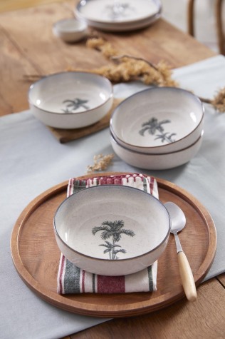 Kütahya Porselen Palmiye 4 Parça 15 Cm Kase 80794 - Kütahya Porselen