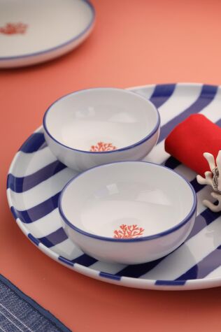 Kütahya Porselen Moderna 4 Parça 8 Cm Kase Coral Paradise - Kütahya Porselen