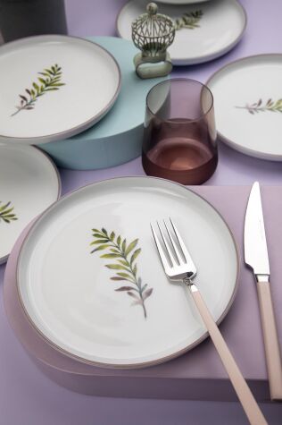 Kütahya Porselen 6 Kişilik 19 Cm Pasta Takımı Comfort - Kütahya Porselen