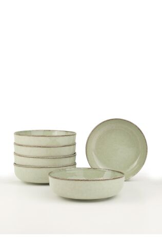 Kütahya Porselen Moderna 6 Parça Kase Yeşil - Kütahya Porselen