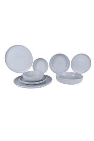 Kütahya Porselen Moderna 8 Parça 2 Kişilik Yemek Takımı Gri - Kütahya Porselen