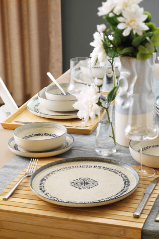  Kütahya Porselen Hane 24 Parça 6 Kişilik Yemek Takımı - Kütahya Porselen