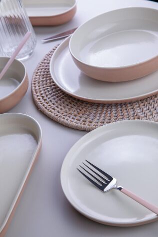 Kütahya Porselen Moderna Soft 26 Parça 6 Kişilik Yemek Takımı - Kütahya Porselen