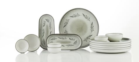 Kütahya Porselen Moderna Tilia 14 Parça 6 Kişilik Kahvaltı Takımı - Kütahya Porselen