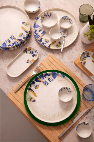 Kütahya Porselen Serenita 14 Parça 6 Kişilik Kahvaltı Takımı - Kütahya Porselen