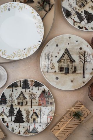 Kütahya Porselen Nostalgia 6 Kişilik Pasta Takımı - Kütahya Porselen