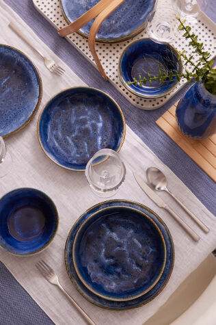 Kütahya Porselen Ocean 18 Parça 6 Kişilik Yemek Takımı - Kütahya Porselen