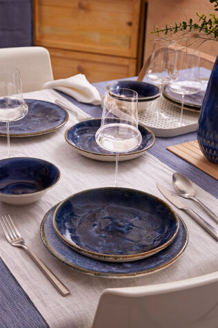 Kütahya Porselen Ocean 18 Parça 6 Kişilik Yemek Takımı - Kütahya Porselen