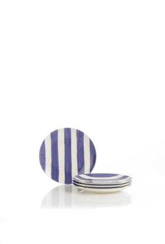 Kütahya Porselen Ocean Line 4 Parça 25 Cm Servis Tabağı Mavi - Kütahya Porselen