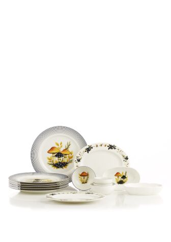 Kütahya Porselen Bone Organic Touch 14 Parça 6 Kişilik Kahvaltı Takımı - Kütahya Porselen