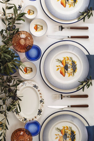 Kütahya Porselen Bone Organic Touch 14 Parça 6 Kişilik Kahvaltı Takımı - Kütahya Porselen