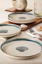 Kütahya Porselen Perla 4 Parça 21 Cm Servis Tabağı 