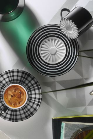 Kütahya Porselen Pilea 4 Parça 2 Kişilik Kahve Takımı 12226 - Kütahya Porselen