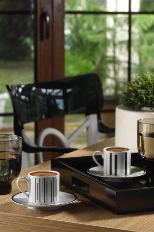 Kütahya Porselen Pilea Ruya 4 Parça 2 Kişilik Kahve Takımı 12217 - Kütahya Porselen