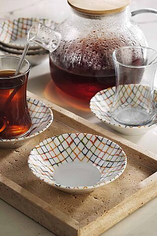 Kütahya Porselen Ritmo 6 Parça 10 Cm Çay Tabağı - Kütahya Porselen