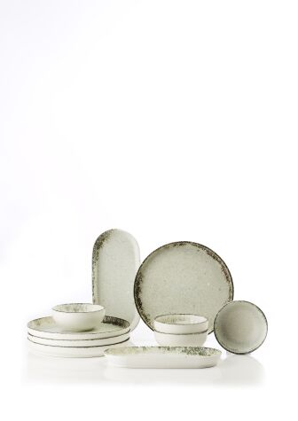 Kütahya Porselen Rustiground 10 Parça 4 Kişilik Kahvaltı Takımı - Kütahya Porselen