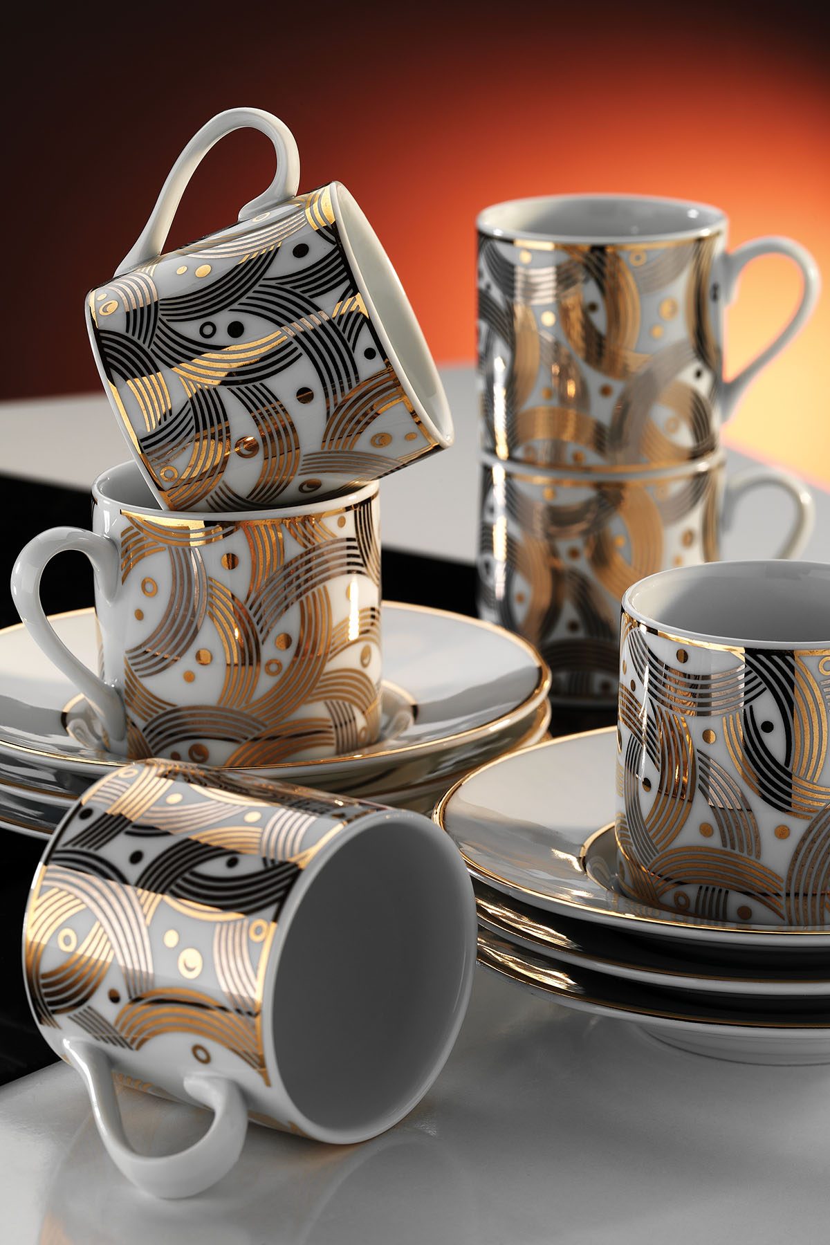 Kütahya Porselen Rüya 12 Parça 6 Kişilik Kahve Fincan Takımı 7055 - 1